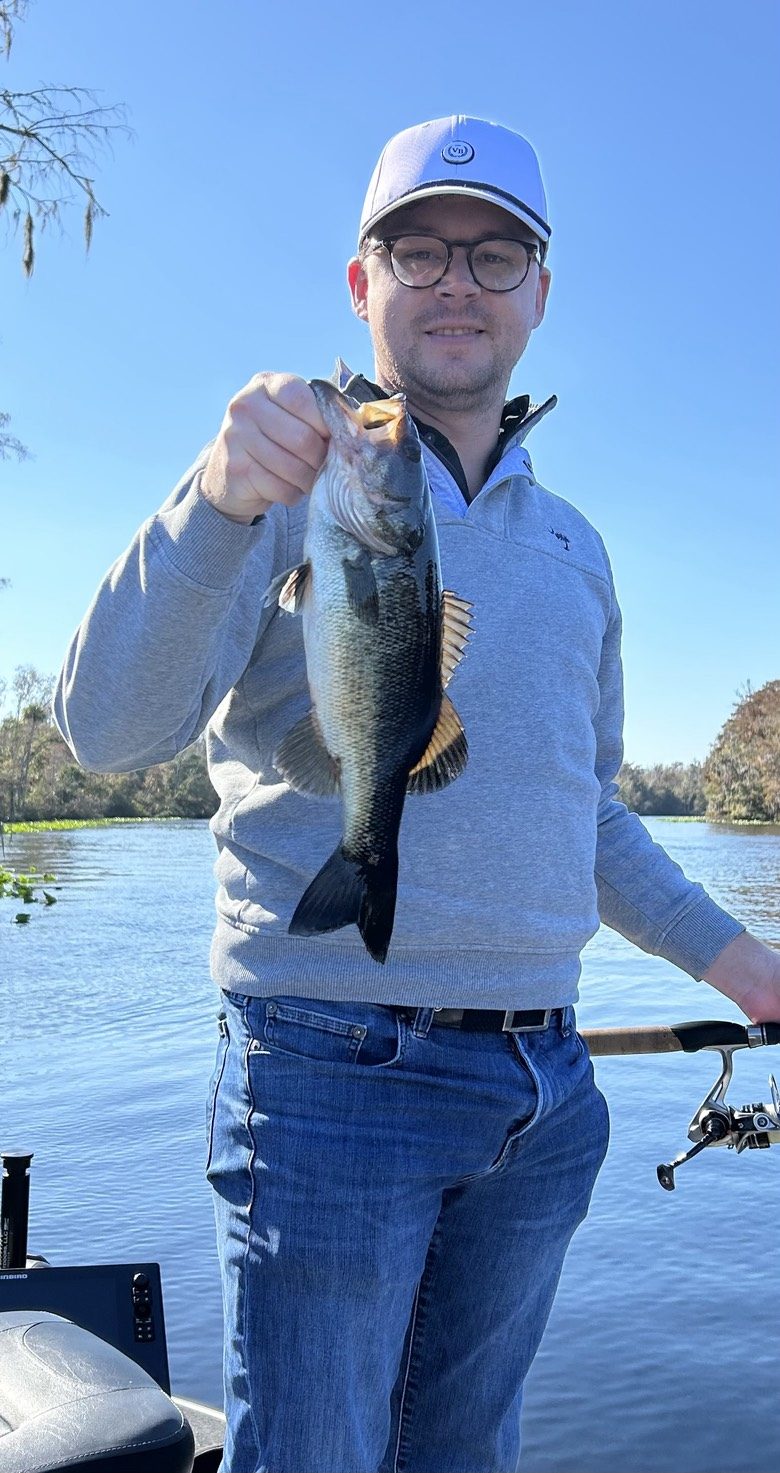 Tournament winner with bass
