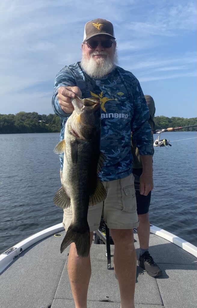 Captain Chuck Blocker on the water